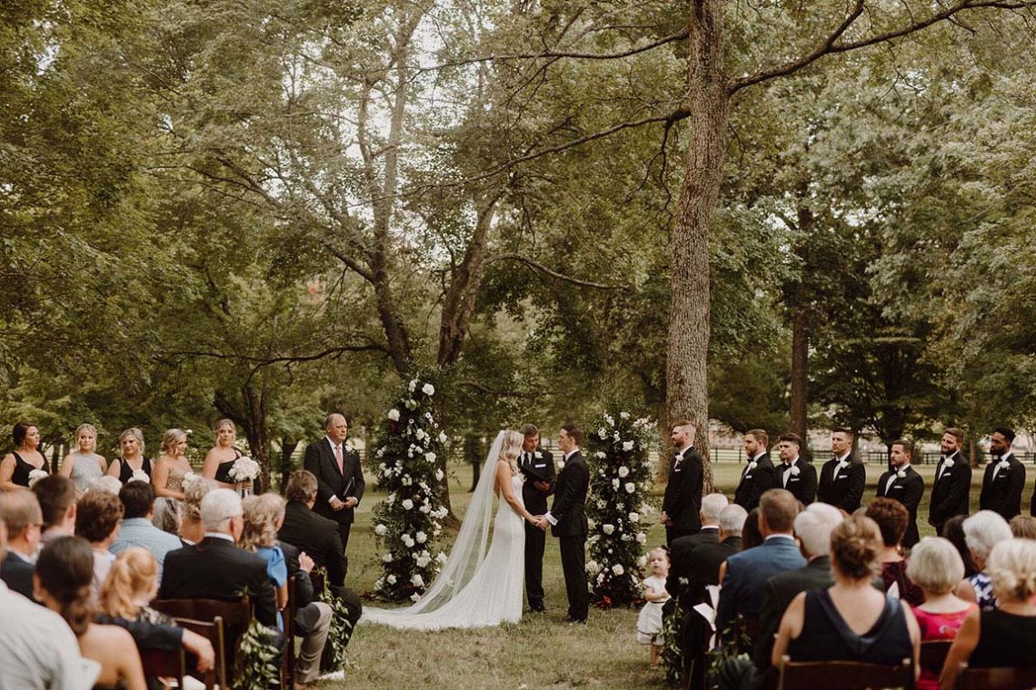 Wedding Ceremony under Willow Oak Canopy