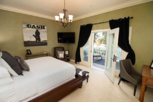 Johnny Cash themed bedroom