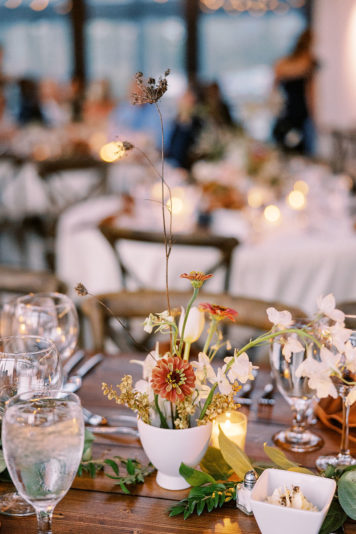 Whimsical and dainty small table centerpiece
