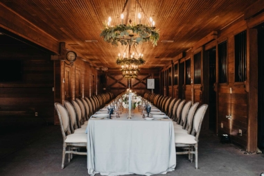 Rehearsal Dinner Table in Carriage House Stables