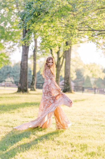 Boho Bride Dancing under Willow Oak Canopy