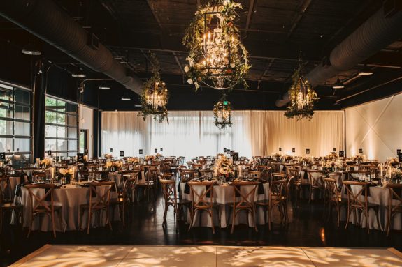 Romantic Wedding Reception Setup in Lakeview Event Center